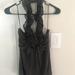 Express ruffle halter